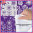 Purple Floral Patchwork Comforter-127458814
