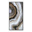 Décoration murale abstraite moderne 20 x 40 pouces, toile noire et dorée avec, peinte à la main, idéale pour le bureau d'art à la maison, toile, décor professionnellement polyvalent
