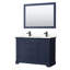 Ensemble de meuble-lavabo double 48 po avec miroir Avery-51712051-51712054-80203266