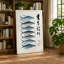 Six Fish in Repose Japandi - Wrapped Canvas-404280443-404280445