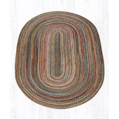  Random Oval Braided Rug 45" H
