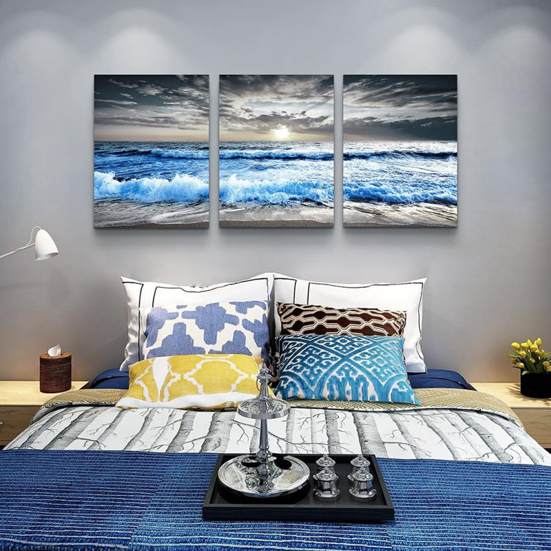 3 Piece Wrapped Canvas Print, 60 cm H x 40 cm W