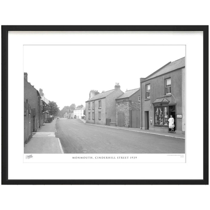Monmouth, Cinderhill Street 1939 1 Piece Single Picture Frame Wall Art, 40cm H x 50cm W x 2.3cm D
