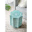 Tabouret Capiz turquoise avec motif étoile