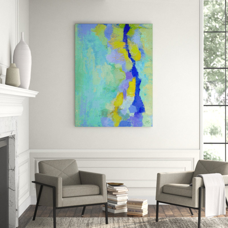 Subaquatic Blues' Framed Print on Canvas