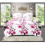 Ensemble de literie 5 pièces pour grand lit fleur de cerisier rose (grand / très grand / très grand californien) - courtepointe en microfibre + taies décoratives-126327820