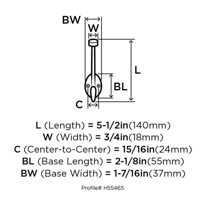 Wall Mounted Single Hook, Satin Nickel