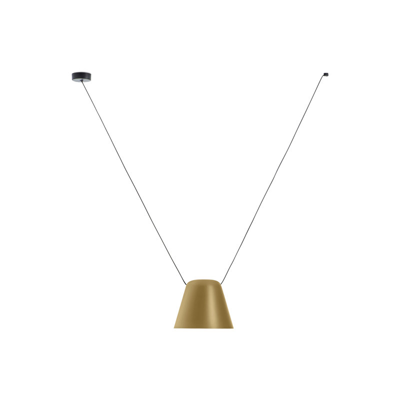 Câble latéral de grenier 1 cône, Or, H 47,13 po x l 39,5 po x P 9,5 po