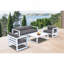 Canapé d'extérieur en aluminium