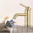 Modern Bathroom Sink Faucet - Single Hole, Brushed Gold, Stainless Steel, 1.2 Gpm Flow For Efficient Use Hole Modern, Rate, User- Installation Spaces-121628146