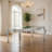 Bowe Dining Table, 80-96 Inch, Mirrored, Classic Champagne Silver Wood