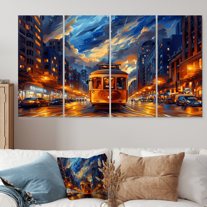 Solal - ensemble d'art mural City Buildings, H 28 po x l 48 po