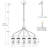 Albie 5 - Light Wagon Wheel Chandelier