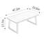 Table de bout rectangulaire en noyer noir