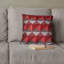 Ensemble de 4 housses de coussin décoratif en lin 20x20