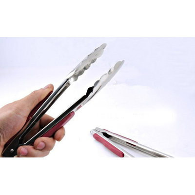 Pince de cuisine en acier inoxydable Fixturedisplays®