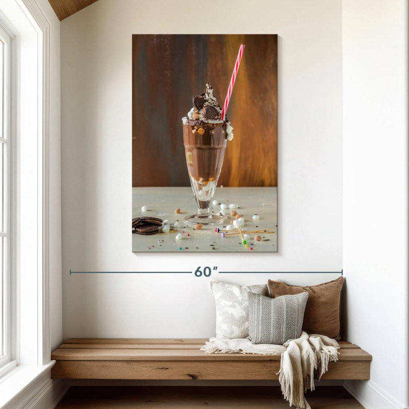 Yarlin Chocolate Cookie Milkshake, 48" H x 32" W