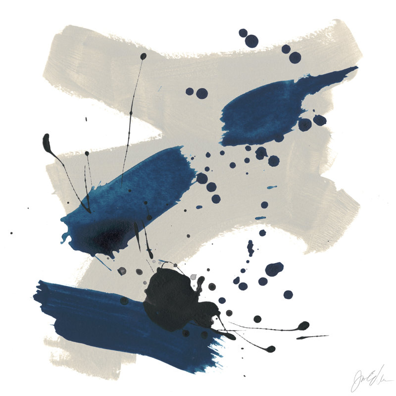 Kanji III by June Erica Vess - Wrapped Canvas Painting, 76cm H x 76cm W
