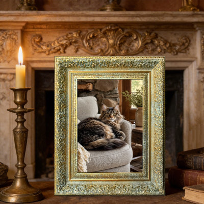 Cadre photo mural antique 3 pièces 8 "x 10" avec protecteur photo