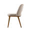 Foyer Upholstered Open-Back Chair with Wooden Base-1349894855-1349894857