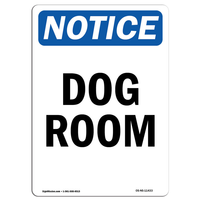 Plaque en aluminium pour chien 12 x 18