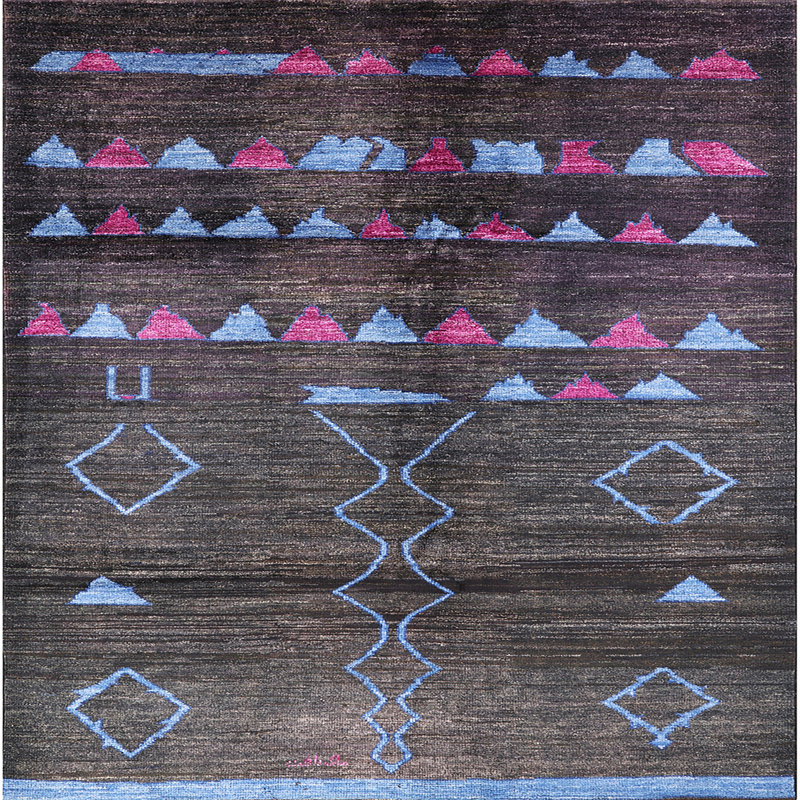 Tapis noir, Carré 4 pi