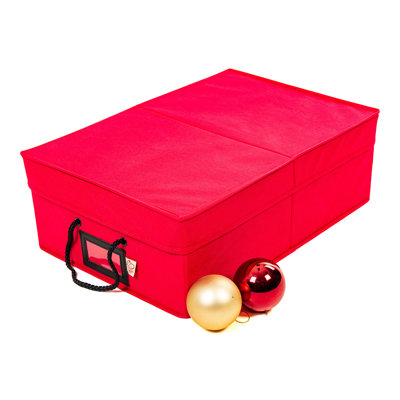 Christmas Ornament Storage Box with Dividers