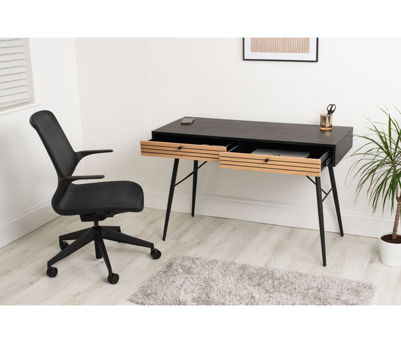 Saundra Metal Base Writing Desk