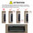 Recessed Electric Heater Fireplace 36", 1400W Power, 5 Brightness Settings Of Flame & Multi Color Options, Timing Feature