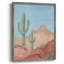 Sunny Saguaro II, reproduction encadrée - bois massif-436534482