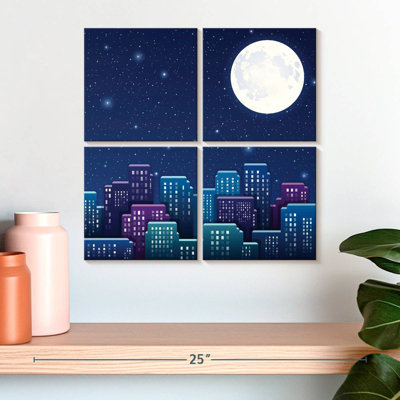 Sireci Starry City Night Sky