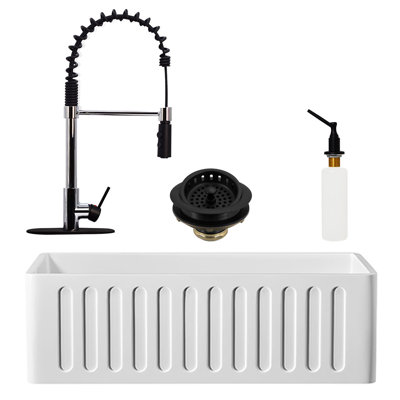 30'' L Single Bowl Kitchen Sink