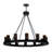 Chantella 12 - Light Steel Dimmable Wagon Wheel Chandelier