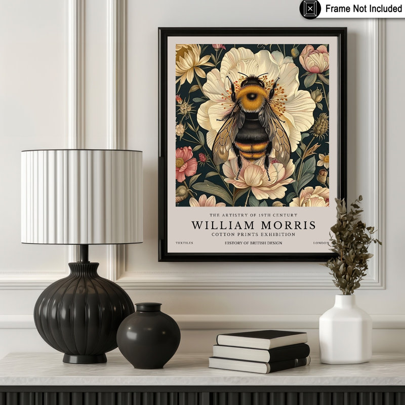 William Morris - Bumble Bee, Unframed, Poster, 24"H x 32"W