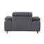 Chaise en cuir italien à grain supérieur-1440549395
