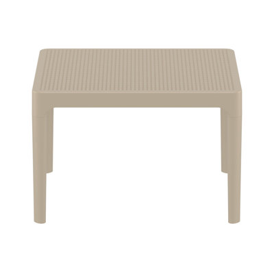 Farrah 23.6'' Plastic / Acrylic Outdoor Coffee Table