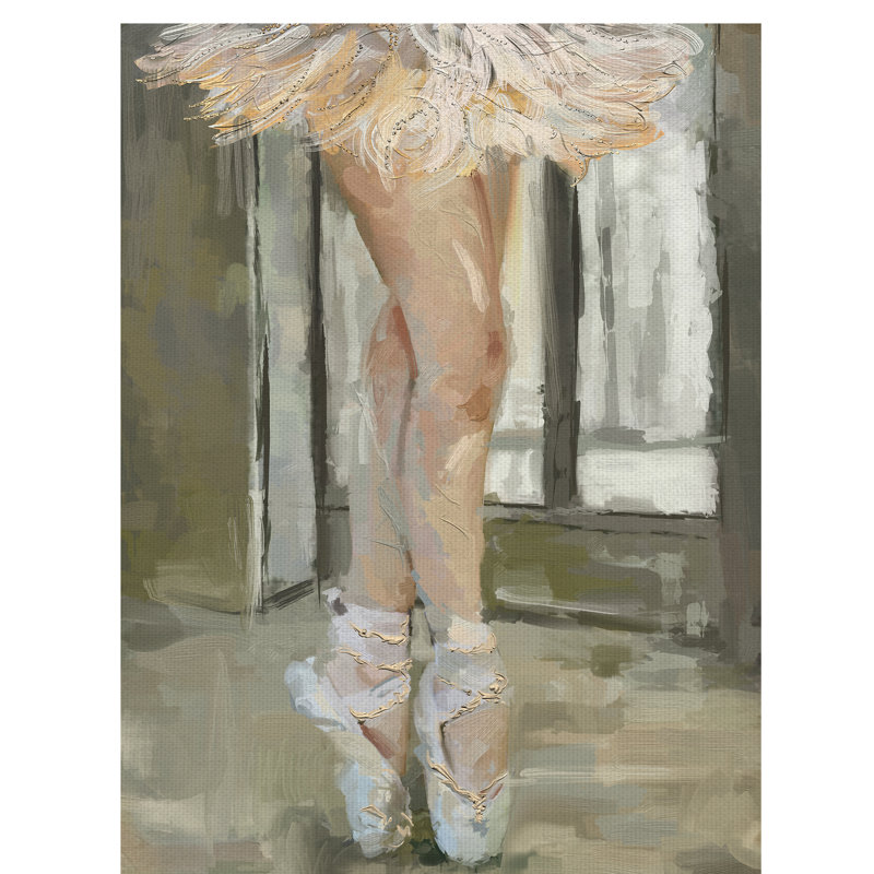 « en pointe »-sans cadre, reproduction d’art sur toile, H 24 po x l 18 po x P 1,5 po