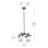 Caterham Olde Bronze 4-Light Indoor/Outdoor Chandelier with Satin Etched Glass Shades