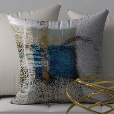 Debonair Glamorous Square Pillow Cover & Insert