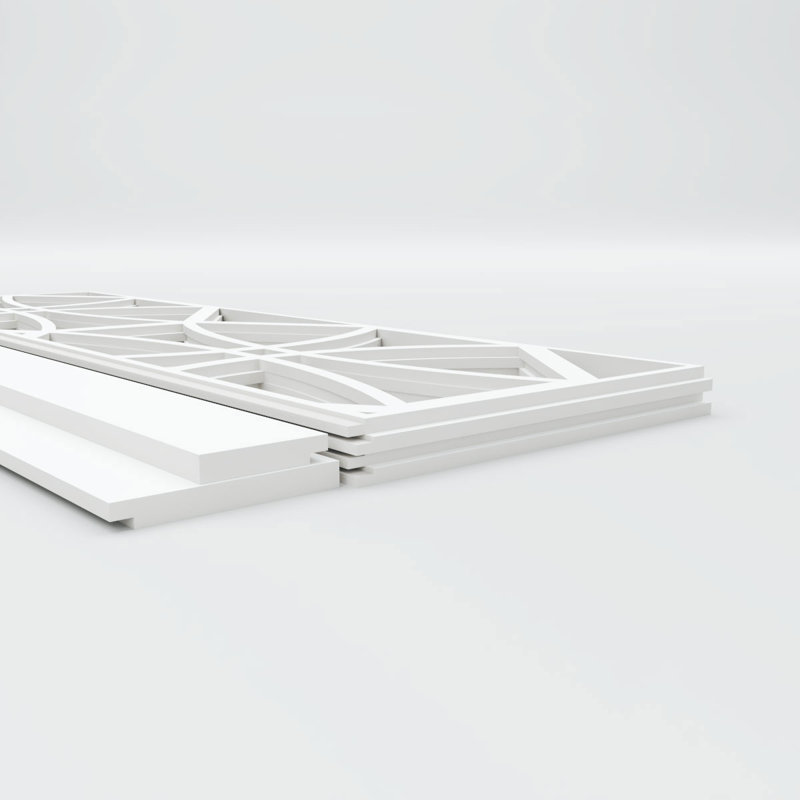 Panneau de lambris H 36 po x l 94 1/2 po x P 5/8 po