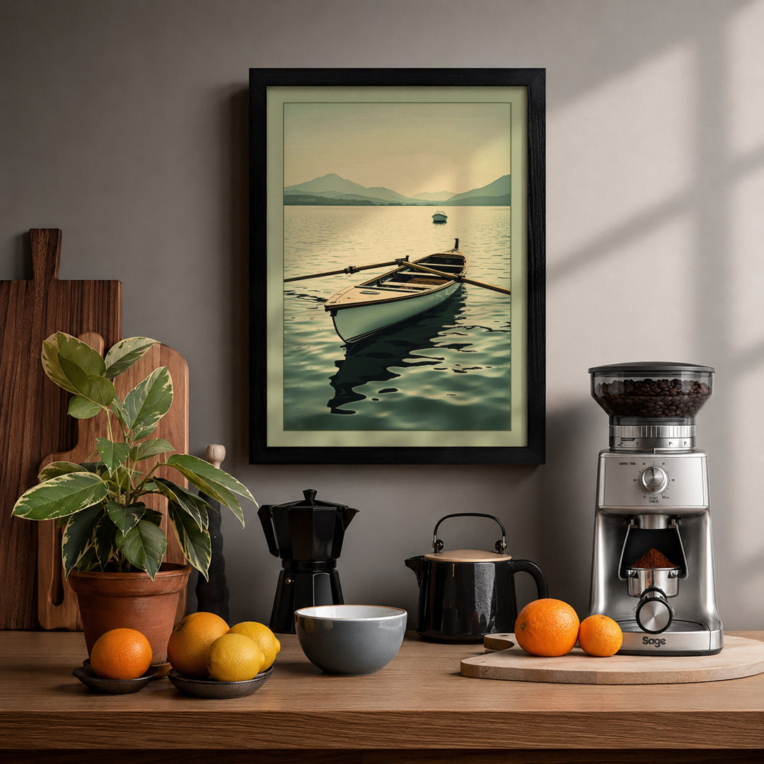 Quiet Harbour Vintage Framed Art Print