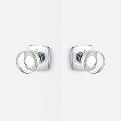 Luna Passage Knob, Polished Chrome