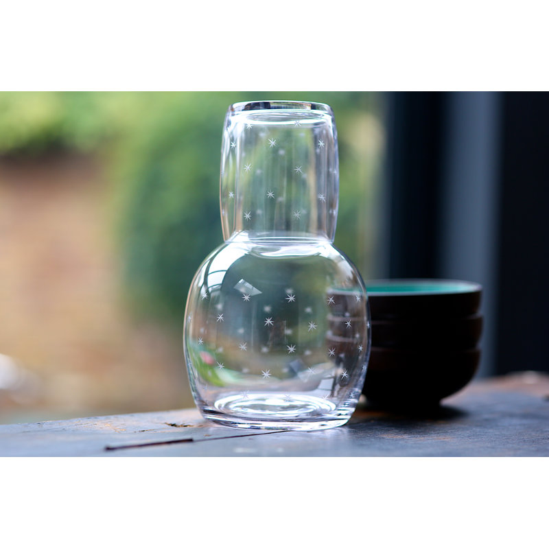 2 - Piece Crystal Carafe Set, Clear
