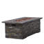 Foyer extérieur 56 "40 000, béton rectangulaire, motif pierre, léger, sans assemblage, largeur 26,92 po, profondeur 55,22 po, poids rectangulaire 108,75 lb, hauteur 18,47 po