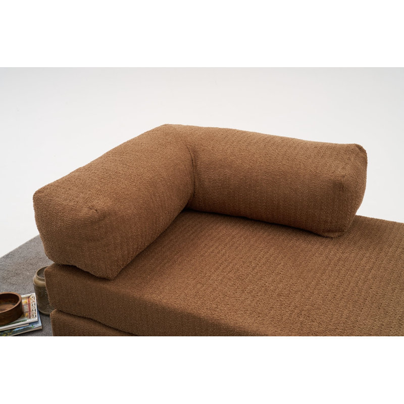 Canapé d'angle Chido, Chenille brun