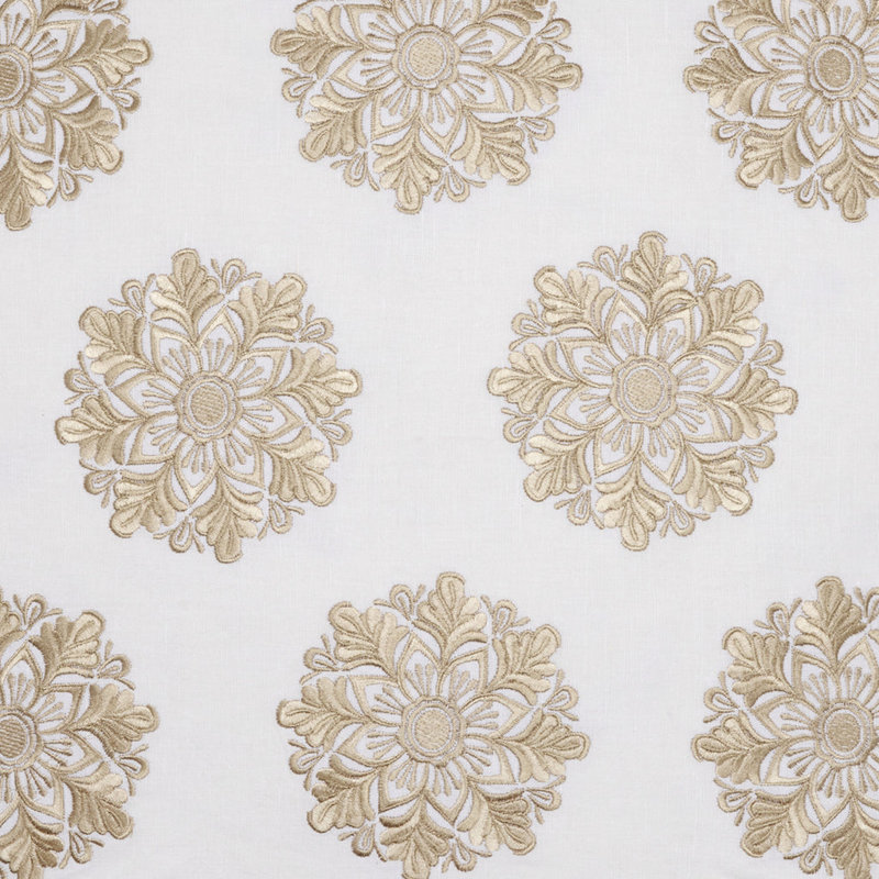 Simar Decorative Pillow, Gold Floral
