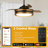 Zalik 52'' Smart Ceiling Fan With 3CCT Dimmable LED Lights And Remote Control, Compatible with Alexa/Google