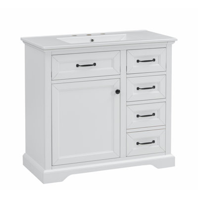 Meuble-lavabo 36 po avec lavabo en céramique