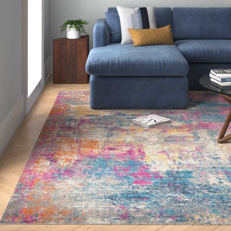 Abbate Abstract Indoor Rug, Rectangle 8' x 10'