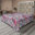 Rose pastel, bleu ardoise / floral